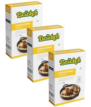 Barakah A special blend of spices Arabian Mandi Masala 50 gm Pack of 3