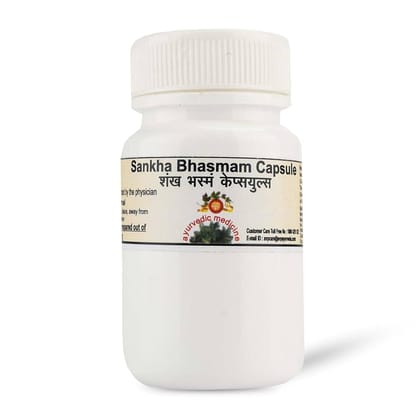 Sankha Bhasmam Capsule 15 Nos Container