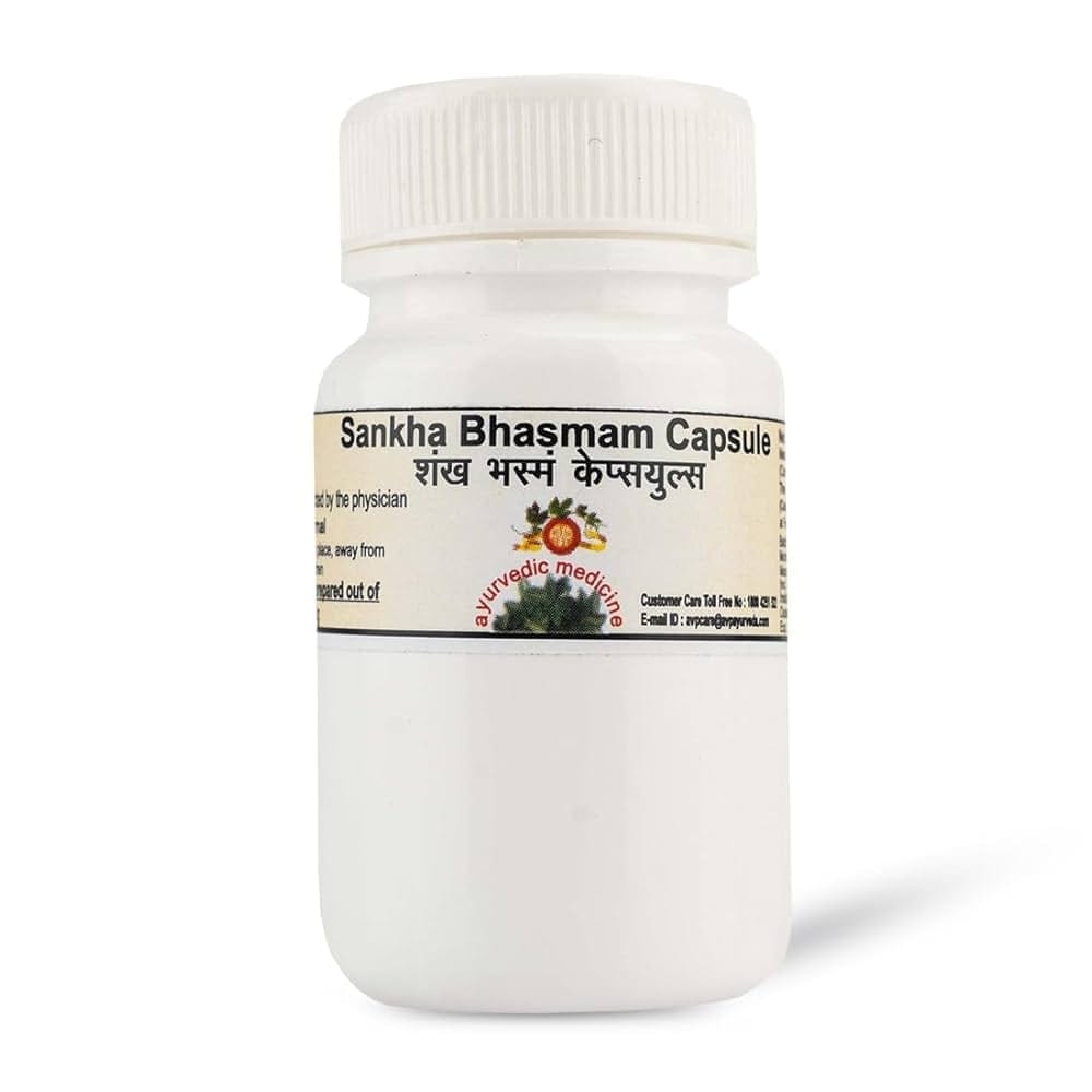 Sankha Bhasmam Capsule 15 Nos Container