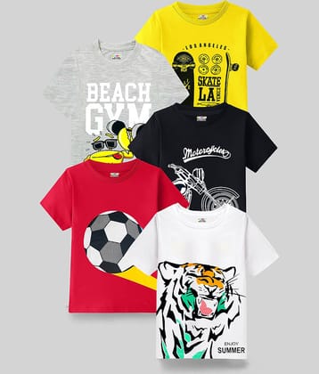 Kuchipoo Pack of 1 Boys Cotton Blend Polo T-Shirt ( Multicolor7 )