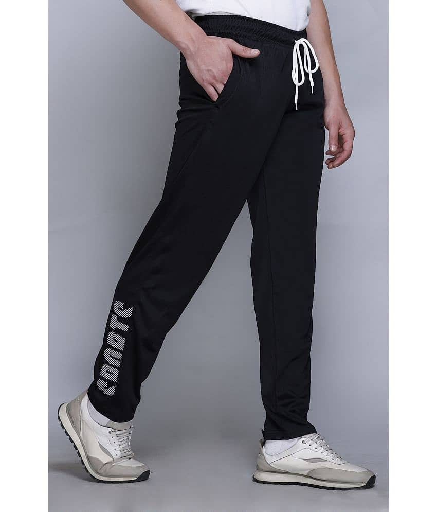 HVBK Black Polyester Men's Trackpants ( Pack of 1 )