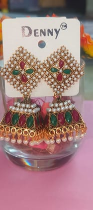 MRS RIGHT ALLOY MULTICOLOR  JHUMKA EARRING FOR WOMEN AND GIRLS