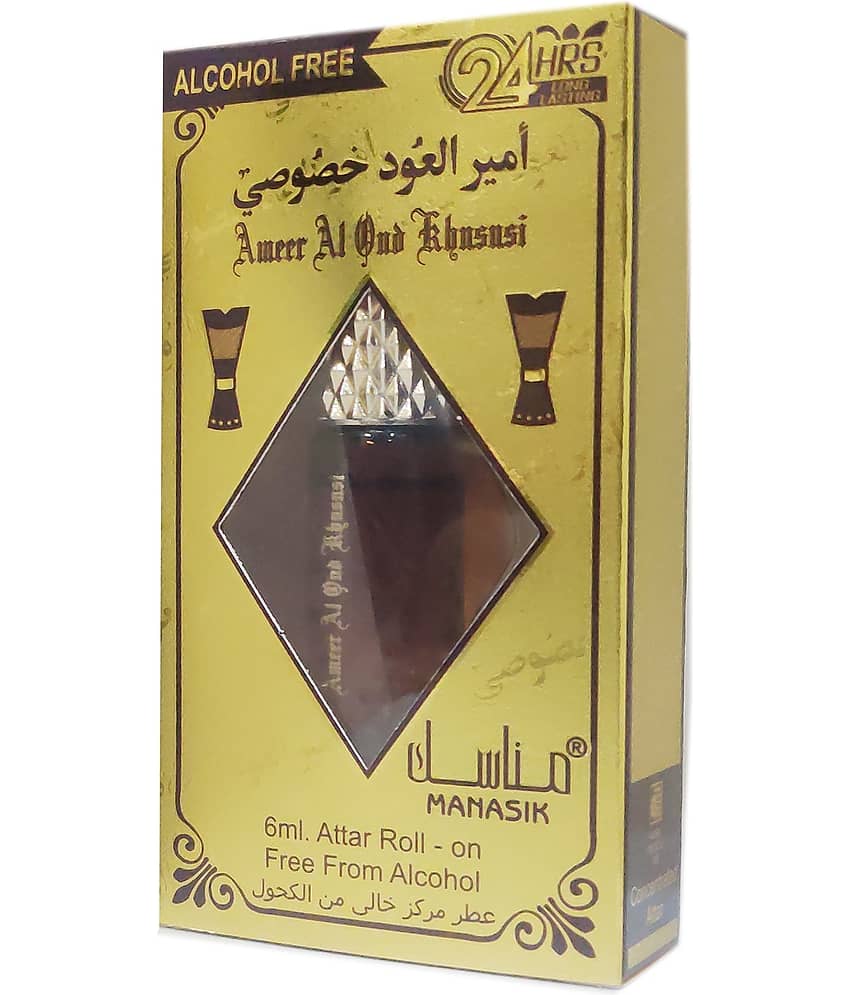 MANASIK AMEER AL OUD KHUSUSHI  Concentrated   Attar Roll On 6ml .