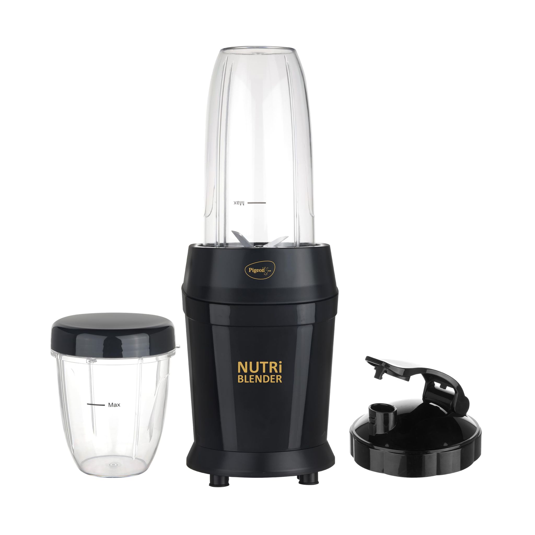 Pigeon By Stovekraft Nutri Blender | Grinder Juicer Blender Smoothie Maker All-in-1 Machine | 600 Watt | 2 Jars- Multiuse Jar 500ml,Dry Grind 300ml, 1 Sipper, 1 Cap |2 Blades|2 Year Warranty Pigeon By Stovekraft Nutri Blender | Grinder Juicer Blender Smo