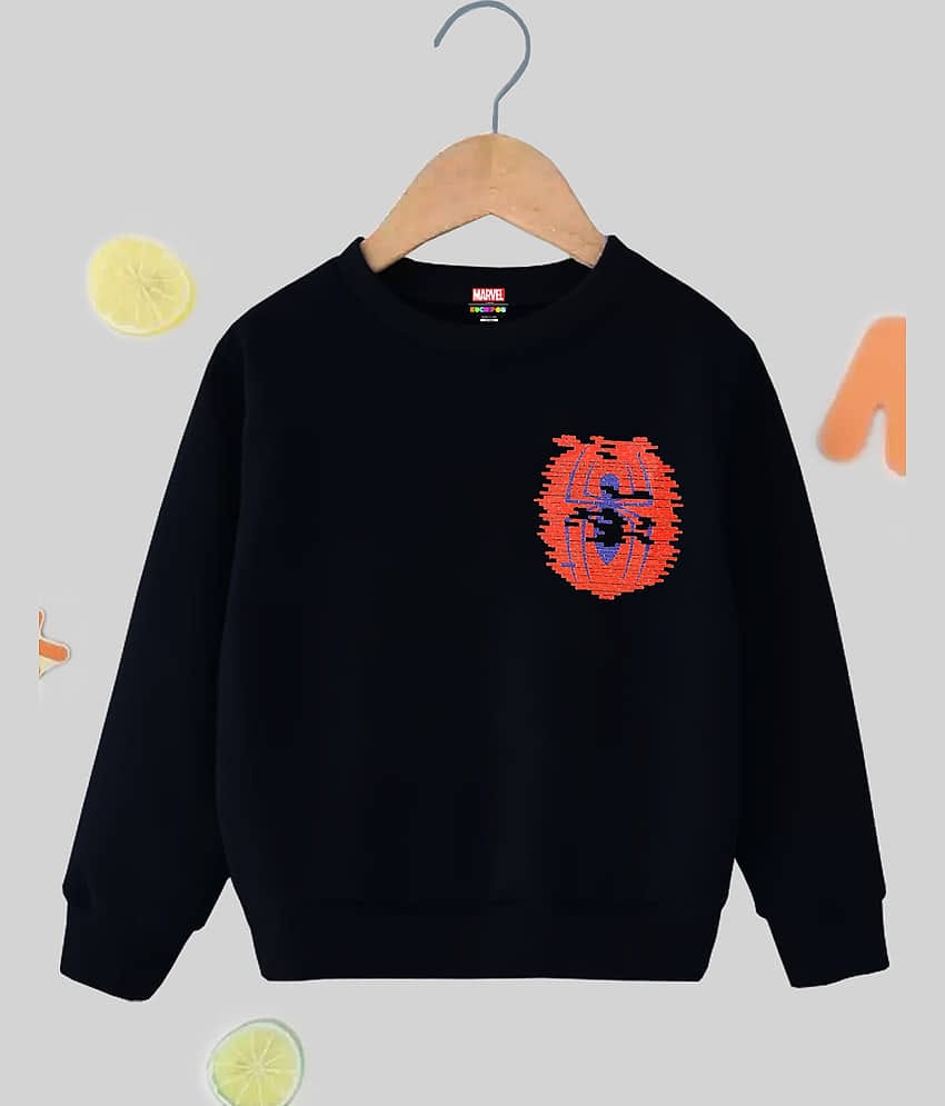 Kuchipoo Pack of 1 Boys Fleece Sweatshirt ( Black )