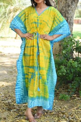 Hand Block printed KAFTAN 100% Pure cotton