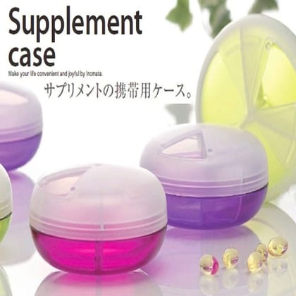 Plastic Supliment Case - Asst(Lg/Rr/Vi)