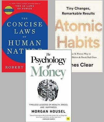 The Concise Laws Of Human Nature + Atomic Habits + The Psychology of Money
