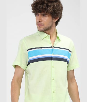 Ketch 100% Cotton Slim Fit Solids Half Sleeves Men's Casual Shirt - Blue ( Pack of 1 )