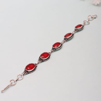 Red Gemstone Bracelet