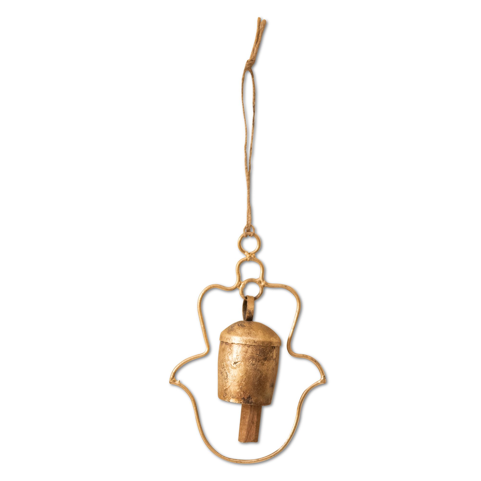 Handmade Copper Bell Hamsa design
