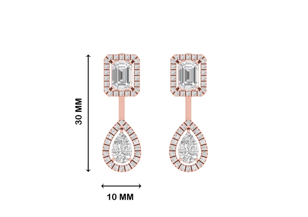 Twin Amore Solitaire Earrings