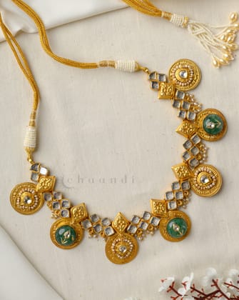 Gold Polish Silver Necklace CHN1729