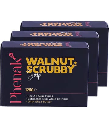 PHENAK INDIA Exfoliating Bathing Bar for All Skin Type ( Pack of 3 )