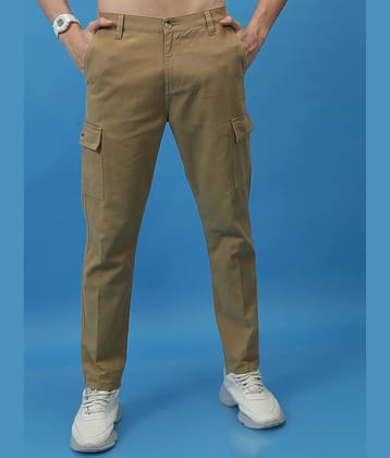 Highlander Regular Flat Men's Cargos - Khaki ( Pack of 1 )