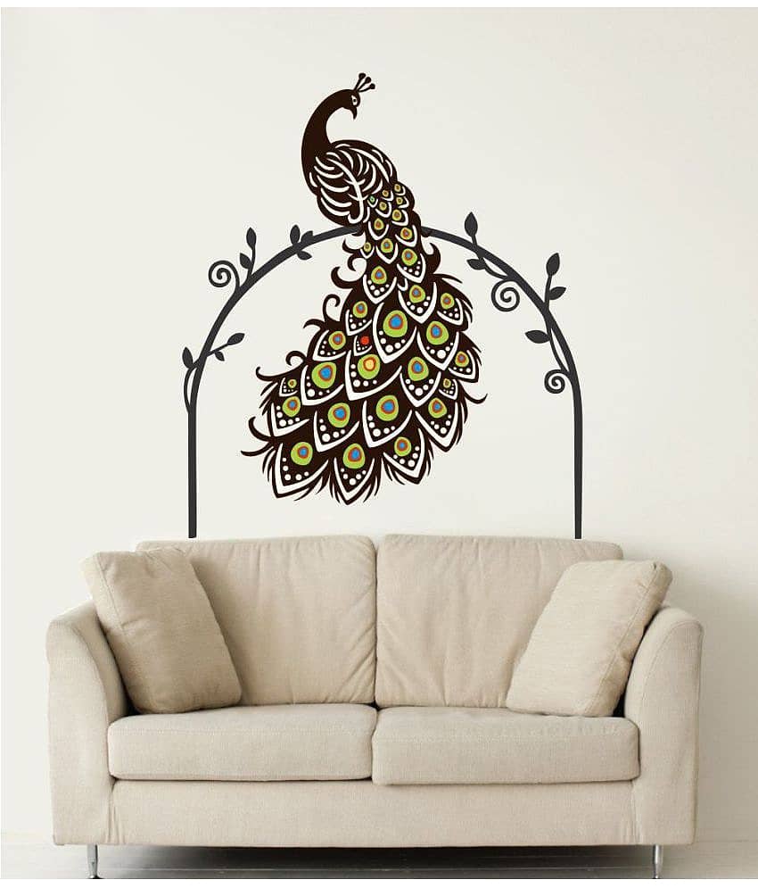 Sticker Studio Peacock Abstract Abstract PVC Sticker