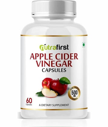 NutraFirst Apple Cider Vinegar Capsules, for weight management, enriched with Apple cider vinegar Extract, Vegeterian Capsule, 1B (1 x 60 Capsules)
