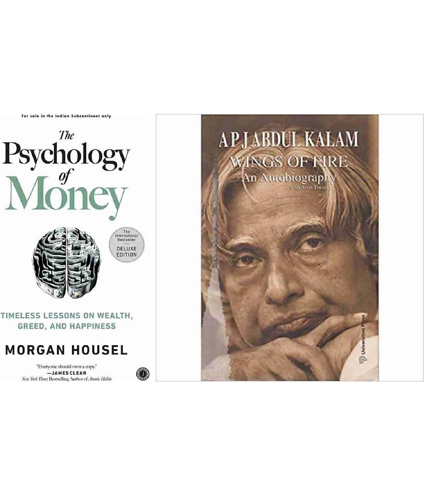 ( Combo Of 2 Pack) The Psychology of Money & Wings of Fire An Autobiography English Edition Book Paperback By ( Morgan Housel & A.P.J. Abdul Kalam )