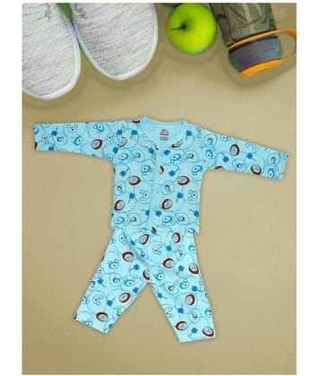 Aatumn Kids Wear Pack of 1 Baby Boys 100% Cotton Tops & Bottoms Sets ( Multi )