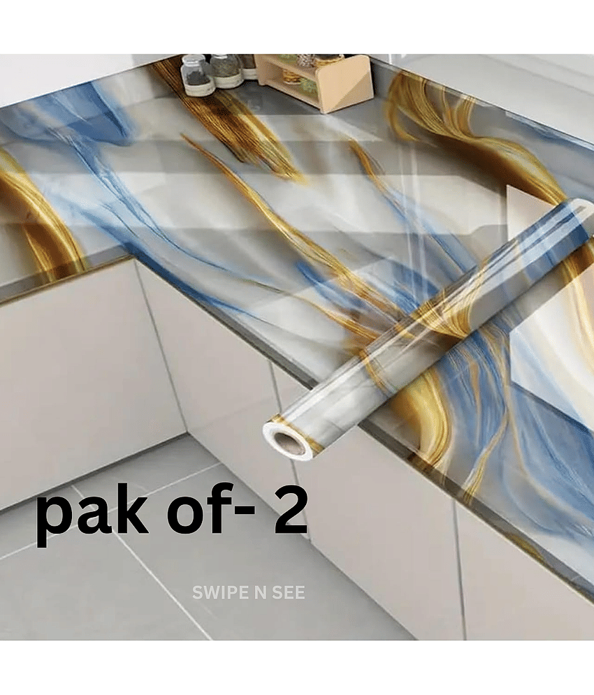 swipe n see Abstract Wallpaper ( 60 x 200 ) cm ( Pack of 2 )