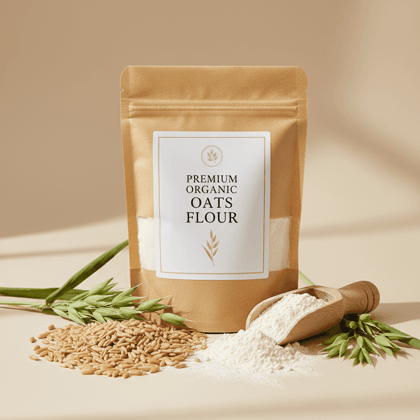 Organic Oats Flour | High Fiber Avena Sativa Healthy Whole Grain Flour