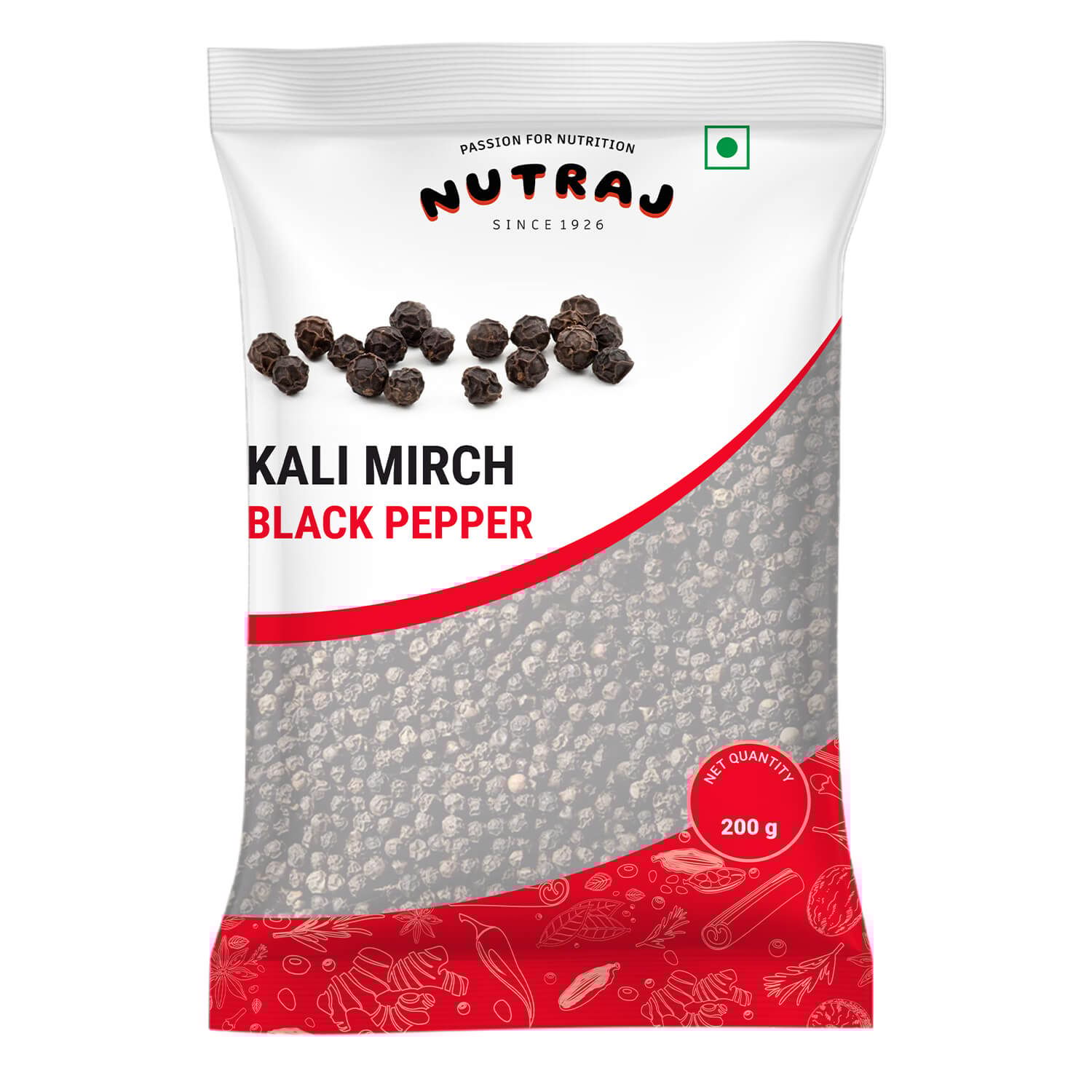 Nutraj Black Pepper (Kali Mirch) 200gm