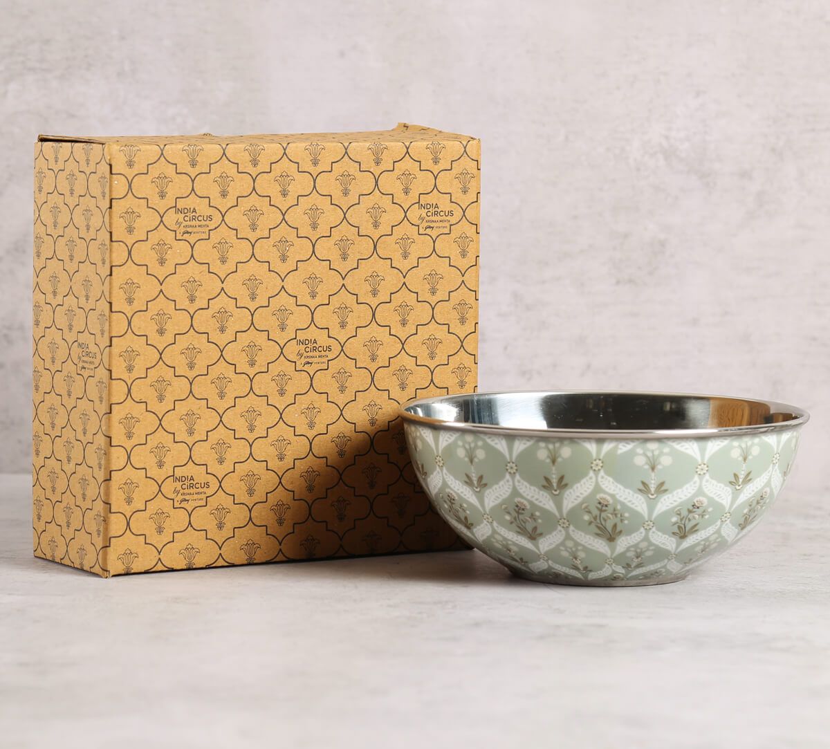 India Circus Blooming Dahlia Steel Bowl