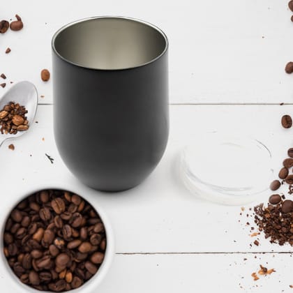 Stainless Steel Vacuum Insulated Travel Mug: Reusable Thermal Cup with Lid for Coffee on the Go - Ideal for Car Travel, Beach, Camping, Hiking, Fishing - Coffee, Tea (1 Pc)