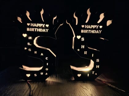 Personalised ATOZ Alphabet Led Lamp, Personalised ATOZ Alphabet Led Lamp,