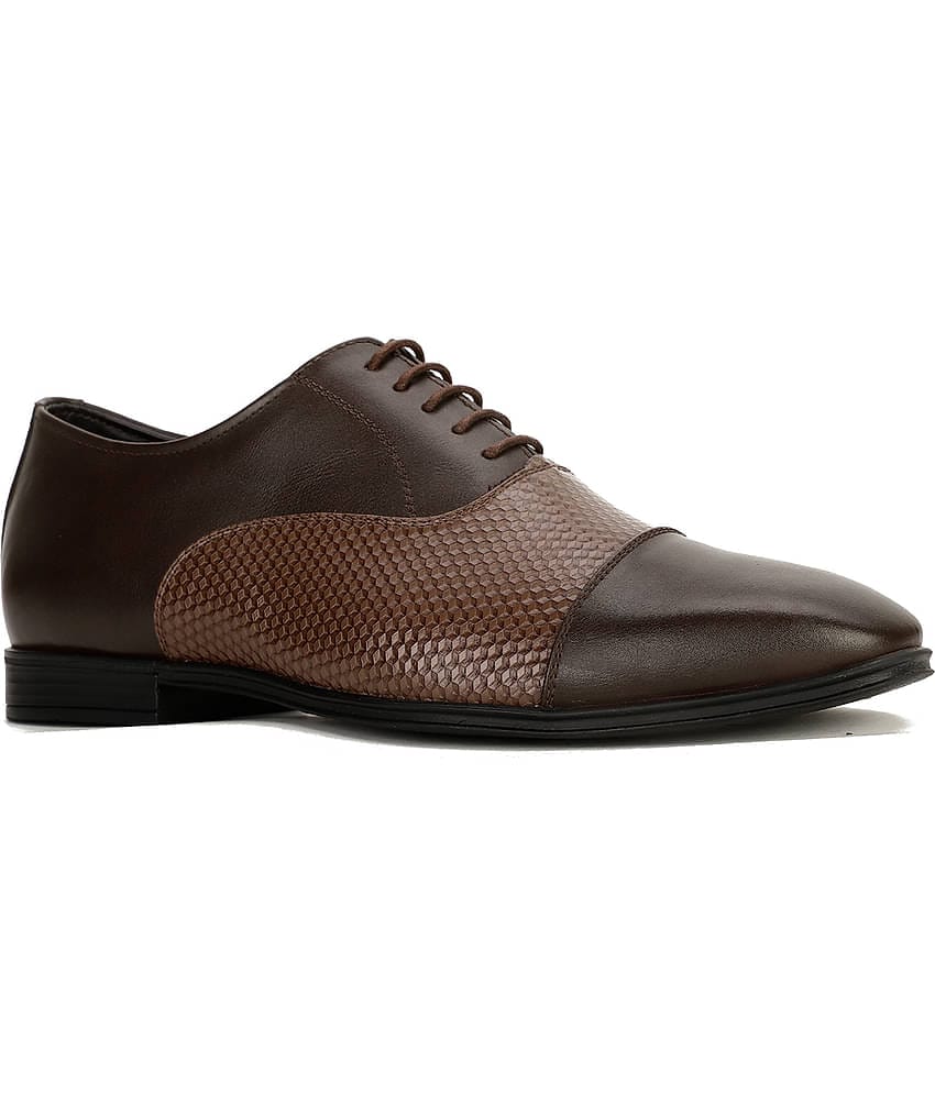 Bata Brown Men's Oxford Formal Shoes