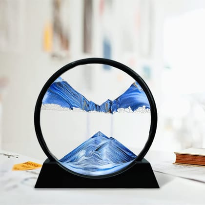 3D Moving Sand Art Picture Glass Liquid Painting Natural Landscape Showpieces for Home Decor, Antique Gifts for Kids, Office Desktop Decoration, Desk Table Decorative Items (Multicolour) 3D Moving Sand Art Picture Glass Liquid Painting Natural Landscape Showpieces for Home Decor, Antique Gifts for Kids, Office Desktop Decoration, Desk Table Decorative Items (Multicolour)