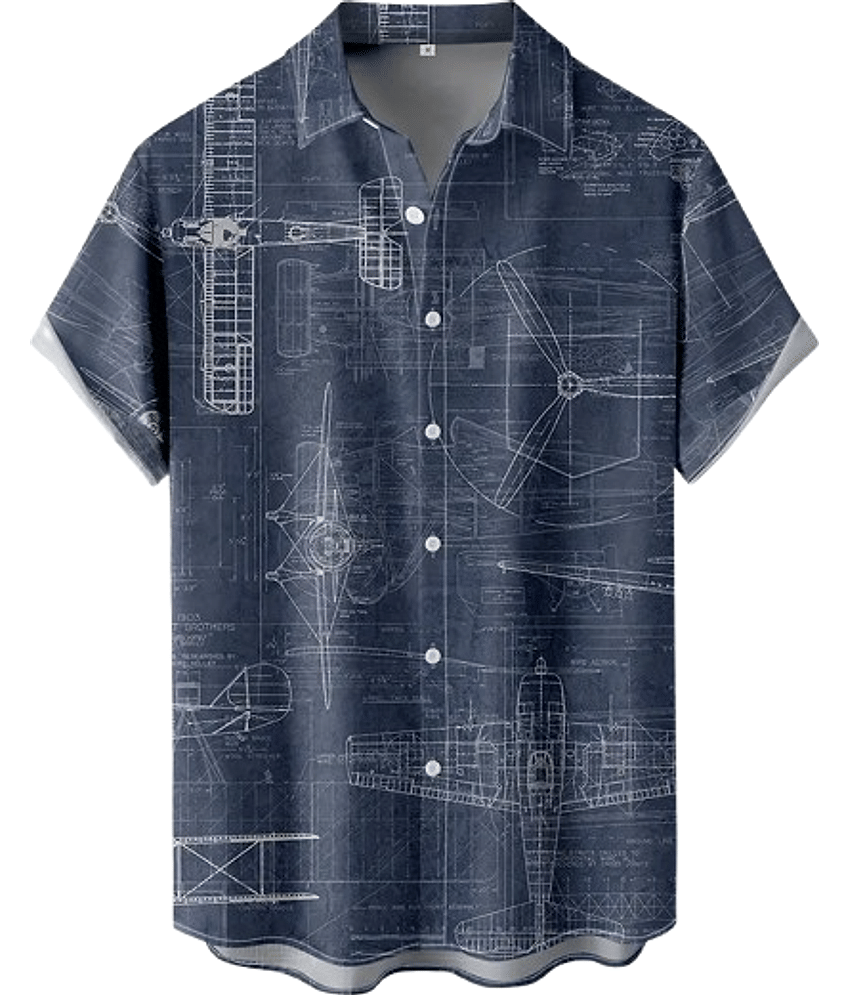 BEAUE Poly Cotton Regular Fit Printed Half Sleeves Men's Casual Shirt - Blue ( Pack of 1 )
