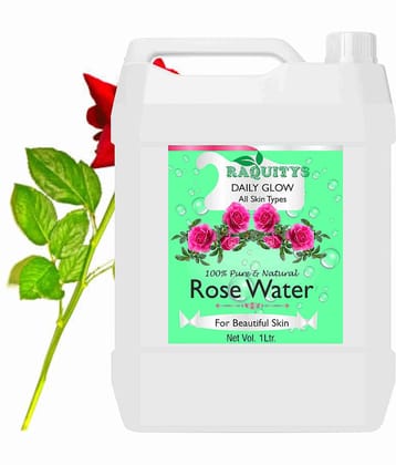 RAQUITYS Rose water face toner for glowing skin for all skin type 1 LITER