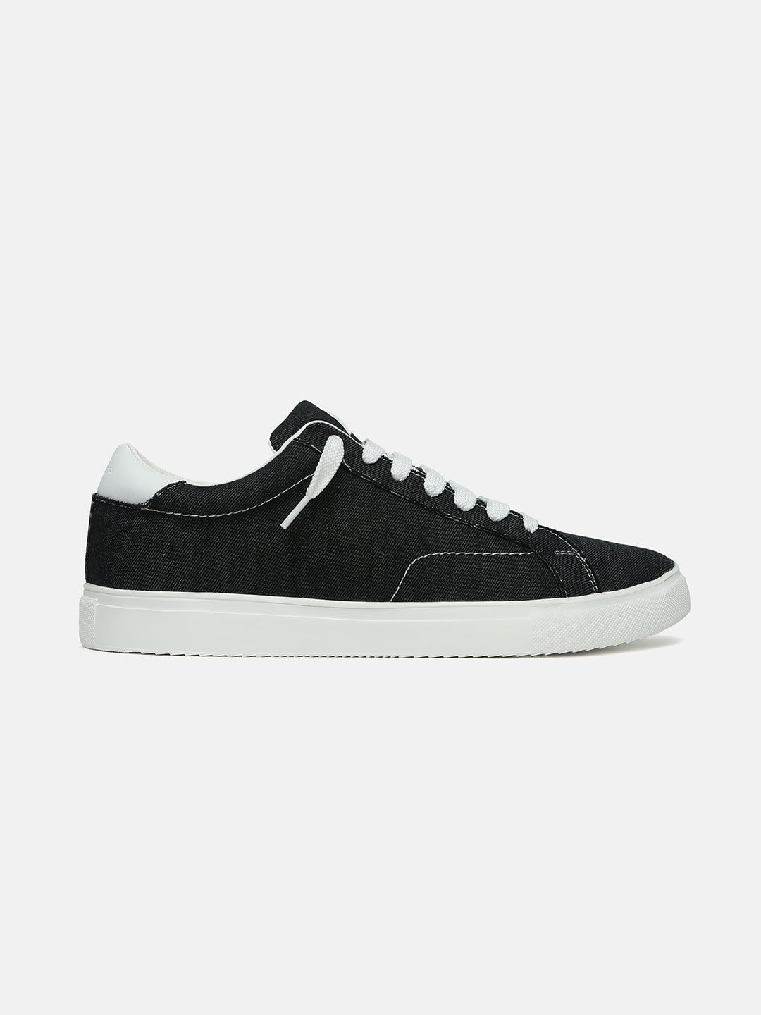 BLACK THREAD - Black Denim Sneakers-6