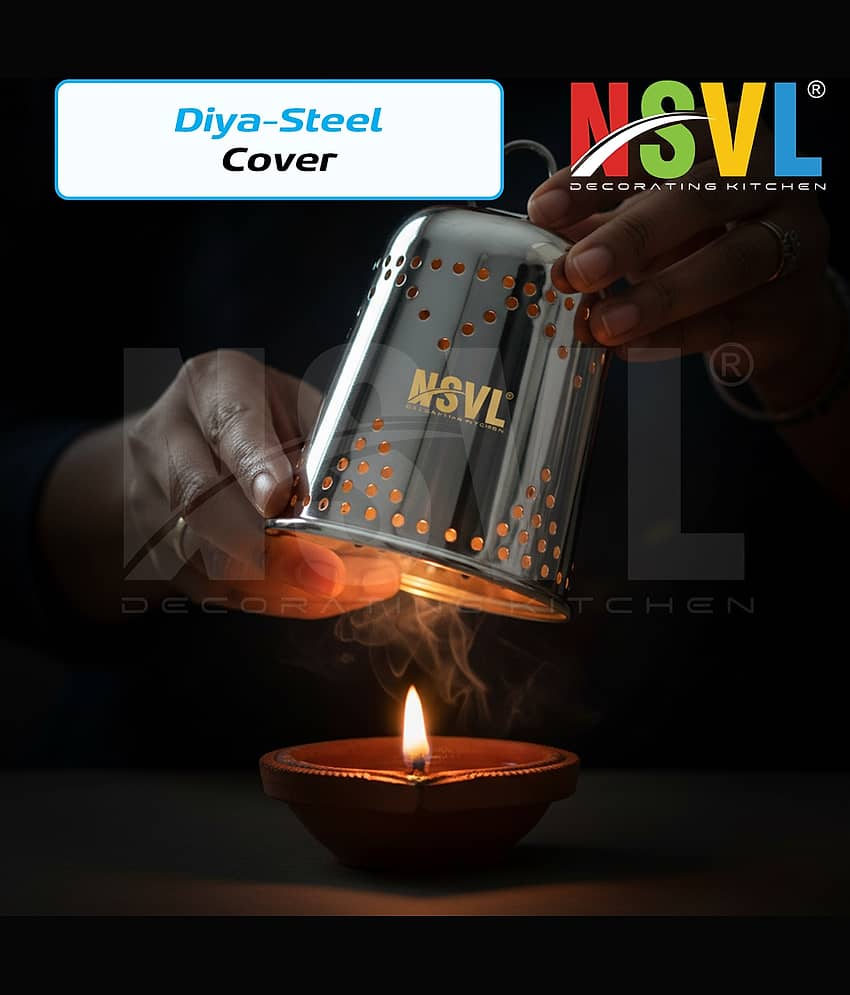 NSVL Stainless Steel Diwali Diya - Pack of 1