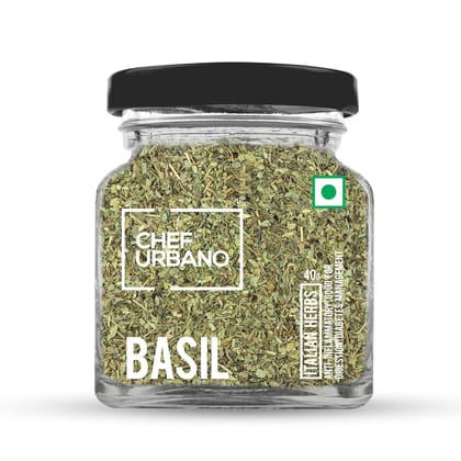 Chef Urbano Herbs Basil Bottle 40 Gms (MRP: Rs. 160/-) Chef Urbano Herbs Basil Bottle 40 Gms (MRP: Rs. 160/-)