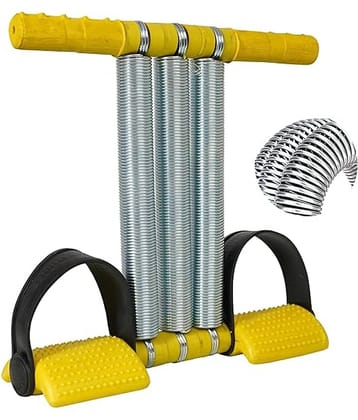 Tummy Trimmer, Triple Spring Tummy Trimmer, Waist Trimmer,  Weight Loss Exerciser, Ab Exercise , Fitness Accessories, Fat Burner, Full Body Workout( Yellow)