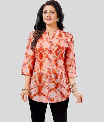 Meher Impex Women Printed Poly Silk Shirt ( Pink )