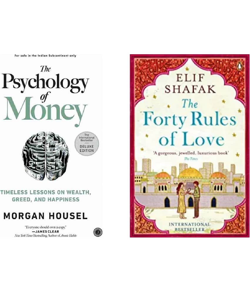 ( Combo Of 2 Pack ) The Psychology of Money & The Forty Rules Of Love - Paperback By ( Mogran Housel & Elif Shafak )