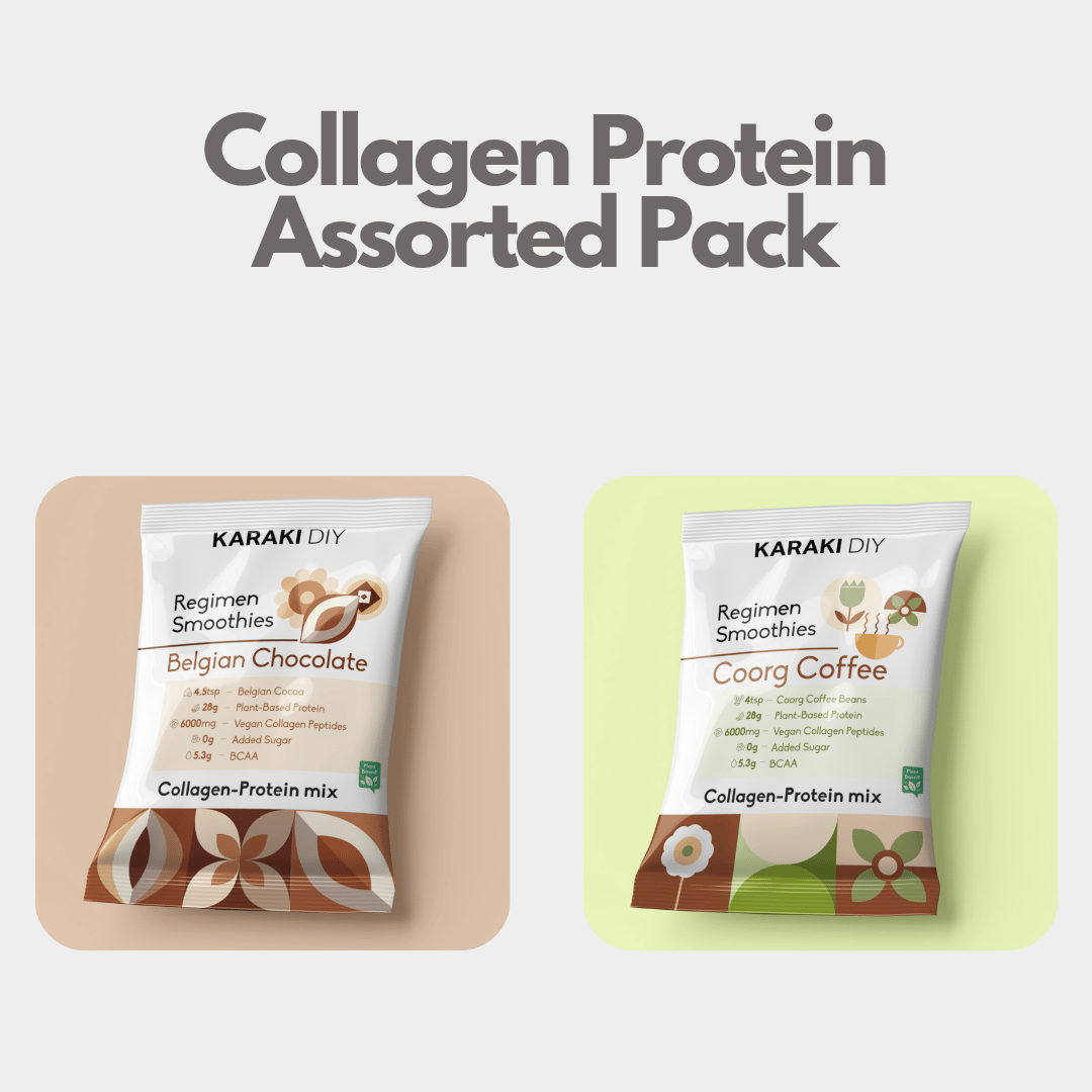 Assorted Box - Collagen Protein-4 Sachets (2 Belgian Chocolate + 2 Coorg Coffee)