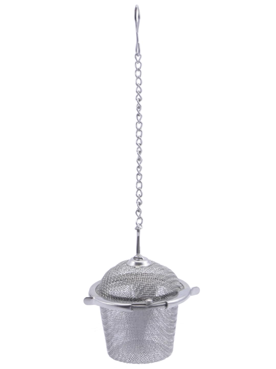 NATURALLYOURS Stainless Steel Tea Strainer - Filter Infuser for Tea Loose Leaf, Coffee, Soup, Juice | Food Grade 304 Silver Kitchen Cooking Diffuser Easy to Clean Durable