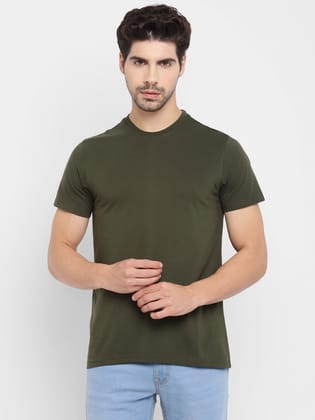Round Neck T-Shirt for Men Olive (CLEARANCE NO EXCHANGE NO RETURN)-S / Olive