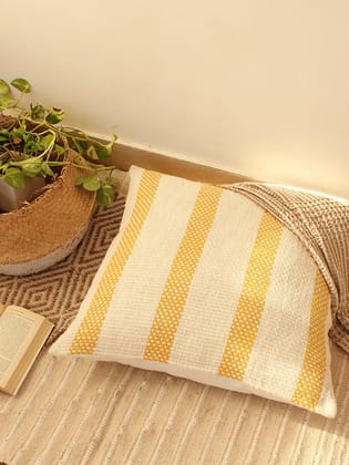 Shivalik Cushion Cover (Yellow) - Large