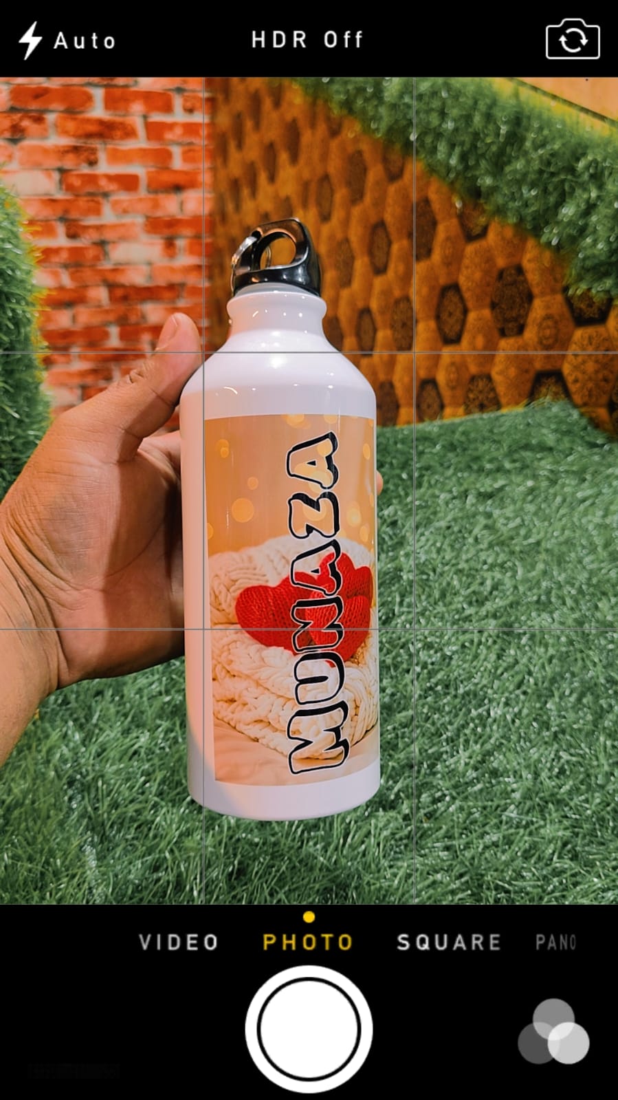 Customize Sipper bottle 600 ml name or photo upload