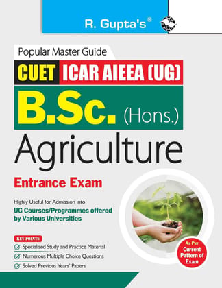 CUET-ICAR AIEEA (UG): B.Sc (Hons.) AGRICULTURE Entrance Exam Guide [Paperback] [Jan 03, 2026] RPH Editorial Board