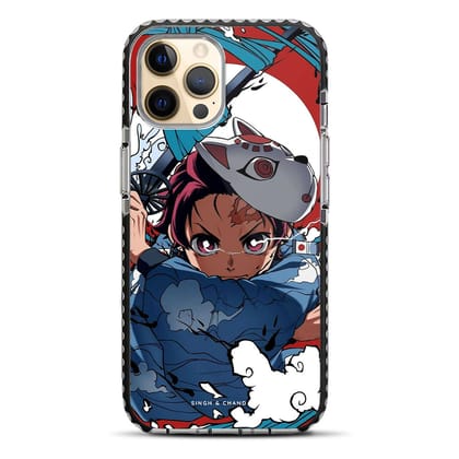Tanjiro Water Breathing 1.0 Demon Slayer Anime iPhone 12 Pro Stride Phone Case-Stride