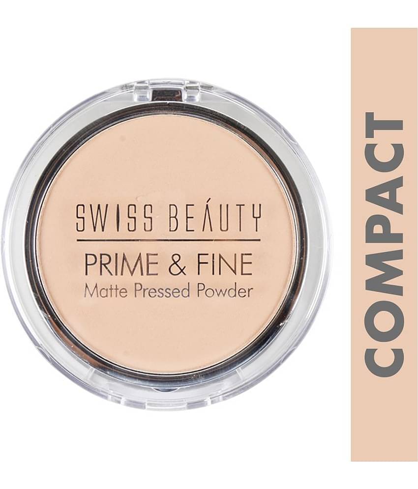 Swiss Beauty Prime & Fine Matte Pressed Powder Dark 10 g