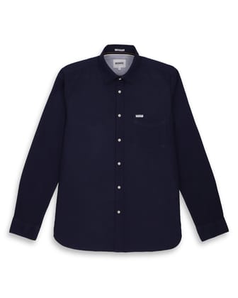 LIGHTWEIGHT REGULAR SHIRT IN NAVY-M
