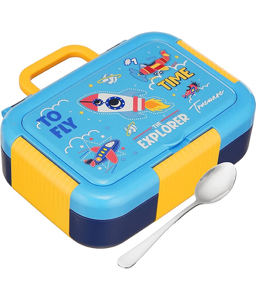 Trueware GALAXY 3 OUTER PLASTIC Stainless Steel Lunch Box 3 - Container ( Pack of 1 )