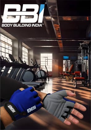 Body Building India BBI Fitness Gloves-Black